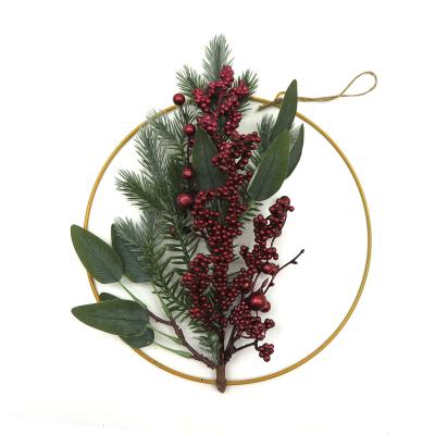 China Christmast Ornament Christmas Decoration DIY Bouquet Garland Christmas Tree With Holiday Window Simulation Pinecone Props for sale