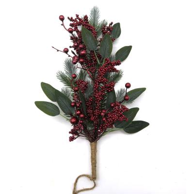 China Red Christmast Ornament Holly Fruit Fortune Berry New Year Blessing Barrel Flower Arrangement Embellishment Home Decoration Display for sale