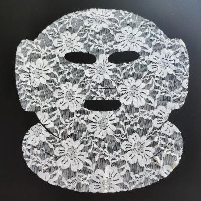 China High quality lace material face mask beauty material sheet blemish release dry white sheet for sale