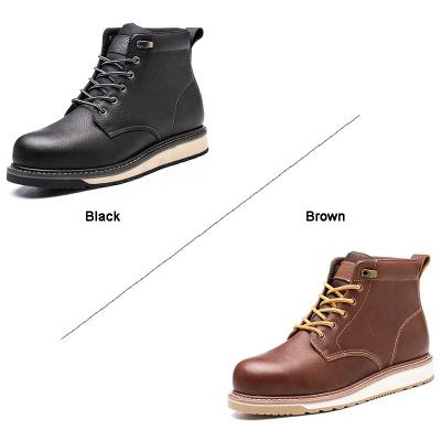 China Steel Toe Hot selling high quality first layer of cowhide lace safety work boots with anti-sensational steel toe for sale