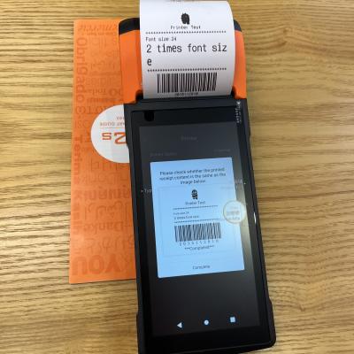 China Sunmi T5940 NFC Android Mobile POS Label Print for QR Code Payment for sale