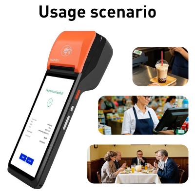 China TYPE C Lade-POS-Terminal mit 8-Core * 2.0GHz-CPU und kundenspezifischen orangefarbenen Android-POS-Terminals zu verkaufen