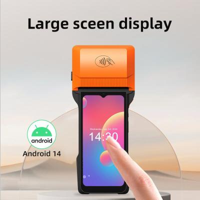 China All In One Touchscreen Computer Multiple Languages Supported Android POS With 6400mAh Battery Capacity for sale