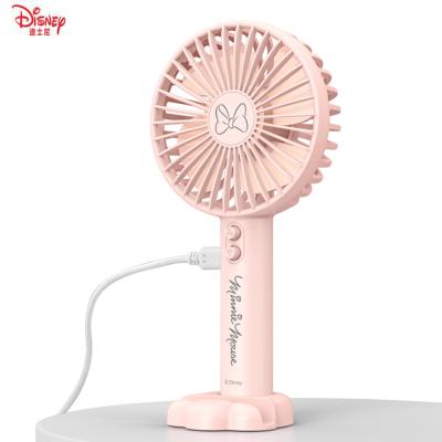 China Disney Cartoon Mickey USB Portable Cute Student Outdoor Cute Student Electric Fan Lithium Battery Handheld Rechargeable Toys Mini Fan for sale