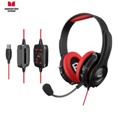 China Wired also) 2022 Earphones MONSTER AIRMARS N3S Stereo Gaming Headset USB 7.1 Top Professional Wired Headset with MIC for sale