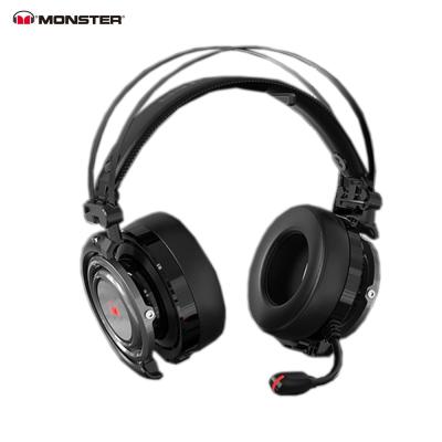 China Original Red Light /USB Connection Monster Noise Canceling Headphones With Sound Card Wired Headset For Travel/Work/Game for sale