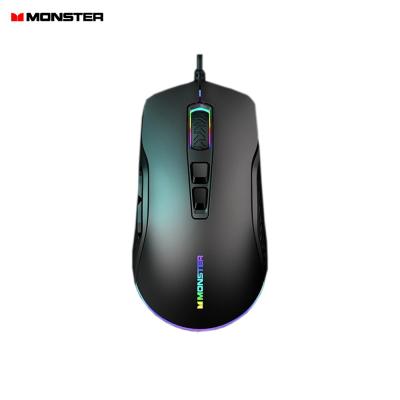 China Design KMH5 Original Good Game Monster RGB Wired Mouse RGB Mice With Light E-sports Mouse for sale