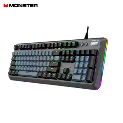 China The Bestselling Multimedia Keys Rainbow RGB Metal Gaming Backlit Cable Mechanical Keyboard with Phone Stand and Palm Rest for Computer E-sport Game for sale