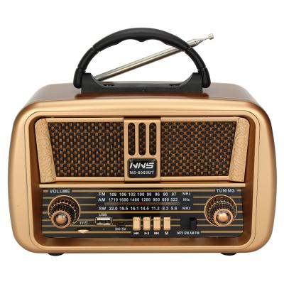 China 2021 PORTABLE Built in Transformer Speaker FM AM Switch 3 Band Radio AC DC DSP Radio NS-8068BT for sale