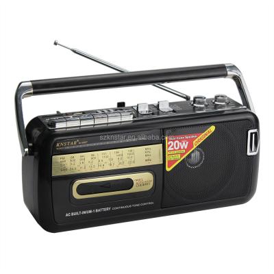 China Vintage AM FM PORTABLE Portable Switch Cassette Tape Recorders And Radio Players for sale