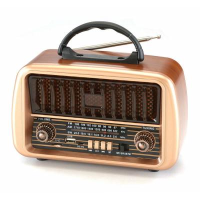 China NS-8067BT AM Retro Retro Finish Old Style Wooden Rechargeable FM Radio PORTABLE Wireless Switch Radio for sale