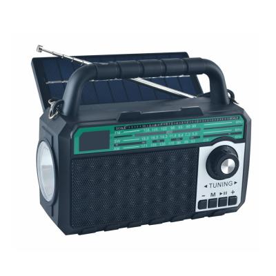 China 2021 PORTABLE SOLAR RADIO FP-289-S Stand Solar Radio Cell Phone Plug USB Rechargeable Solar Radio for sale