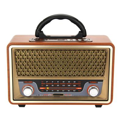 China 2021 PORTABLE Newest MEIER vintage wooden radio M-157BT am fm switch 3 band retror adio with remote control for sale