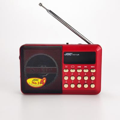 China JOC H011UR Digital PORTABLE Rechargeable Radio BL-5C Small FM DC Radio with USB/TF/Earphone Jack for sale