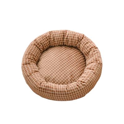 China 2021 New Accessories Chunky Memory Super Soft Lattice Dog Bed Pillow Breathable Custom Pet Beds for sale