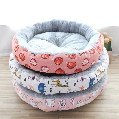 China High Quality Dog Stocked Cat Luxury Furniture Nest Prince New Design 34cm Hot Seller Around Pet Cat Bed Soft Fluffy for sale