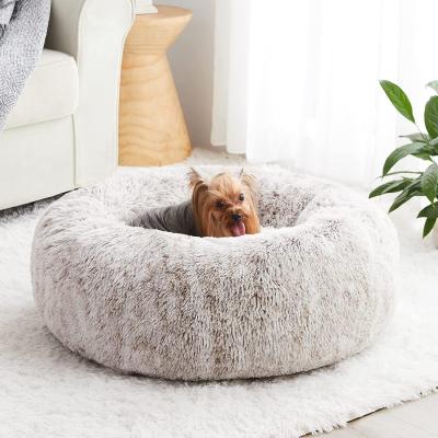 China XXL Extra Large Elephant Large Dropshipping Plush Donut Fashion Waterproof Dog Furniture High Quality Calming Bed For Dogs for sale