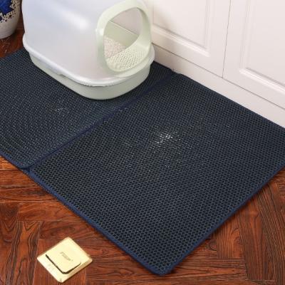 China Hot Seller 2021 New Viable Curb Webbing Double Layer Foldable Design Trapping Cat Litter Mat Trapper for sale