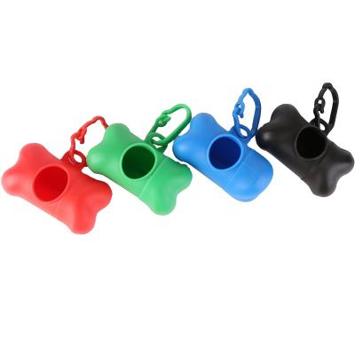 China Viable Custom Wholesale Plastic Bone Shape Dog Waste Waste PP Pet Poop Waste Bag Poop Dog Bag Dispenser for sale