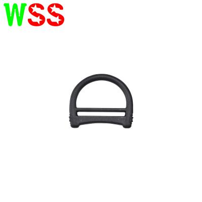 China Strong Belt Black Double Bar D Ring 40mm For Backpacks for sale