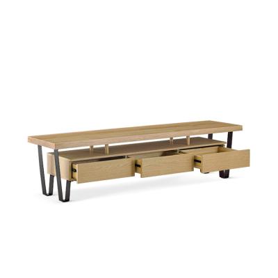 China Lumber Rack Wood Solid Oak TV Table Professional Manufacturing High End Class FLB for sale