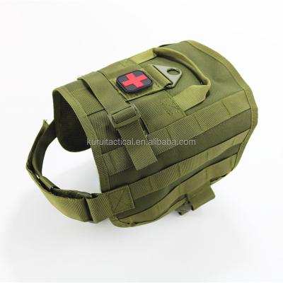 China Military Dog Harness Style Utility Dog Vest Actions Police Dog Clothes Pet Stocked Tactical Traning Heavy Duty Harness for sale