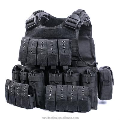 China Outdoor Military Tactical Vest Combat Heavy Duty Vest With Utility Pockets For Hunting CS Outdoor Training for sale