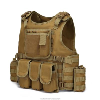 China Outdoor Hot Selling Airsoft Tactical Vest Military Molle Combat Vest For CS Outdoor Training Game for sale