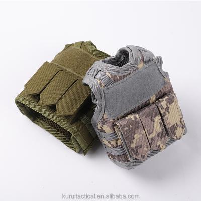 China Mini Tactical Vest Decorated Military Kick Vest Combat Heavy Duty Vest For Beer Bottle for sale