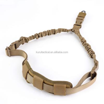 China Meltal clip can hold more than 60KG single airfoft gun sling stocks nylon chasing multicolor bungee sling stocks gun sling for sale