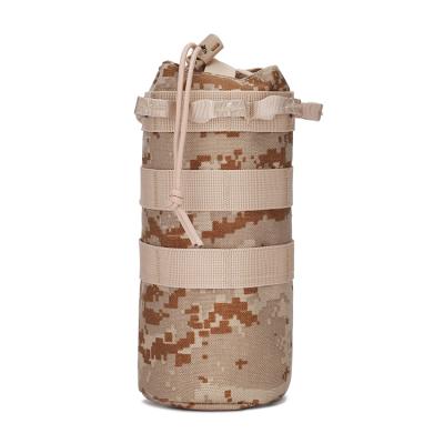 China Military Tactical Camouflage Water Bottle Drawstring Bag Holder Water Bottle Pouch Heavy Duty for sale