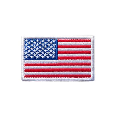 China Hot Sale USA Flag Patches 3D Tactical Embroidered USA Military Stock Patches Multicolor Patches Ready To Ship for sale