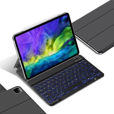 China High Quality Business Wireless BT Leather Keyboard Cover Case For iPad Pro11 2018/2020 for sale