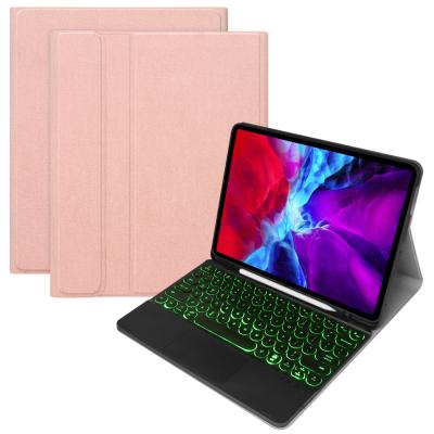 China Anto Wake On On Off PortableTouchpad Keyboard Mouse Case For iPad Pro 12.9 2020 for sale