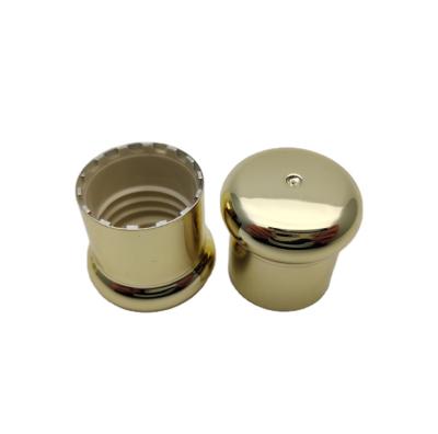 China None 20/415 Plated Gold Top Lids Sprinkle Screw Cap For Cosmetic Bottle Lid Any for sale