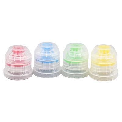 China No 1810 28Mm 28/410 Transparent Sports Flip Top Caps Compression Cap For Beverage And Honey for sale