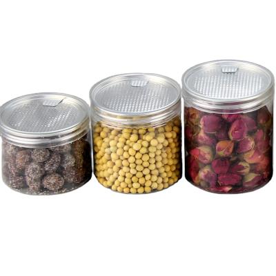 China Daily Chemical and Food Canned Food Plastic Jar for Dry Snacks Clear Plastic Jar with Plastic Lid for sale