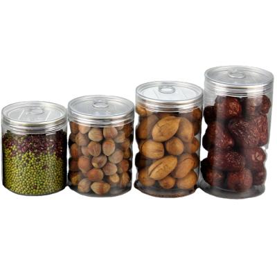 China Daily Chemical And Food Round PET Jars For Snack Empty Plastic Bottles Food Grade for sale