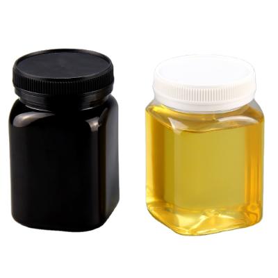 China Daily empty chemical and food square PET jar with cap stock bottles and jars whosale for sale