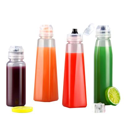 China 230-500ml daily chemical and food sqeeze bottles customize food grade PET bottle for liquid material for sale