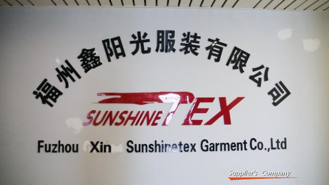 Verified China supplier - Fuzhou Xin Sunshinetex Garment Co., Ltd.