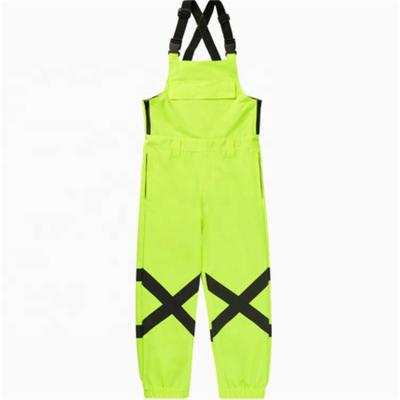 China New Style Snowboarding Suit Breathable Suspender Reflective Pants Unisex Fashionable Ski Pants for sale