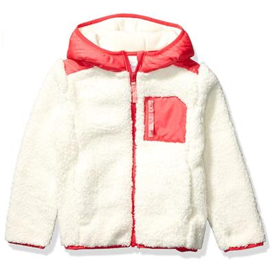 China Breathable Sherpa Fleece Jacket Custom Spring Kids Shear Winter Jackets With Hood for sale