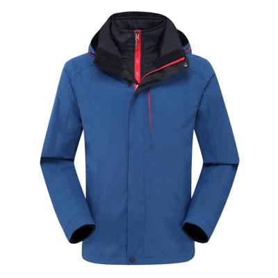 China Windproof Waterproof Coat Outwear Windproof Clothes Men Warm 3 in 1 Outdoor Clothing Thick Rise Jacket for sale