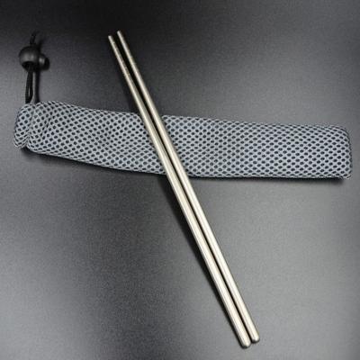 China Sustainable High Quality Western Healthy Tableware Titanium Cutlery Set Camping Titanium Chopsticks Travel for sale