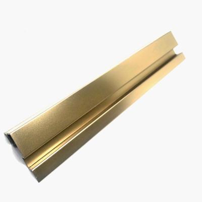 China A borda de bronze de aço inoxidável da telha da tira de guarnição do perfil antiusura do canto de metal apara 10mm 20mm para a separação de vidro à venda