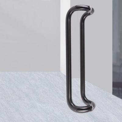 Κίνα Black Color Stainless Steel Handle For Bathroom Door Shower Room προς πώληση