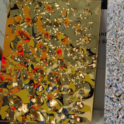 China Custom Gold Mirror Color 304 Stainless Steel Honeycomb Sheet For Shop Decoration for sale