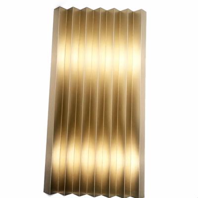 China Color Stainless Steel Trim Tile Corrugated Decorative Metal Sheet For Background Wall for sale