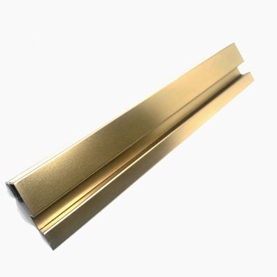 China Zr Brass Color Stainless Steel Tile Trim Corner Trim For Interior Decoration for sale